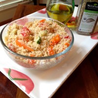 Celebrating USA: Spinach Basil Dip & Couscous Salad