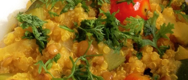 Spiced Lentil Quinoa Stew