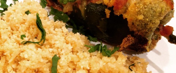 Chile Rellenos And Mexican Cauliflower “Rice”