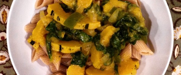 Autumn Pasta: Delicata Squash With Butternut Sauce