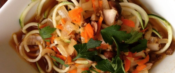 Ramen Zoodles In Mushroom Broth (+ Harvested Coriander Seeds)