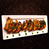 Thanksgiving Edition: Chimichurri Drizzled Sizzled Acorn Squash