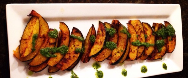 Thanksgiving Edition: Chimichurri Drizzled Sizzled Acorn Squash