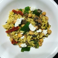 My Big Fat Greek Warm Orzo Bowl + Homemade Mediterranean Seasoning